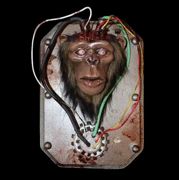 Chop Top Monkey Halloween Prop