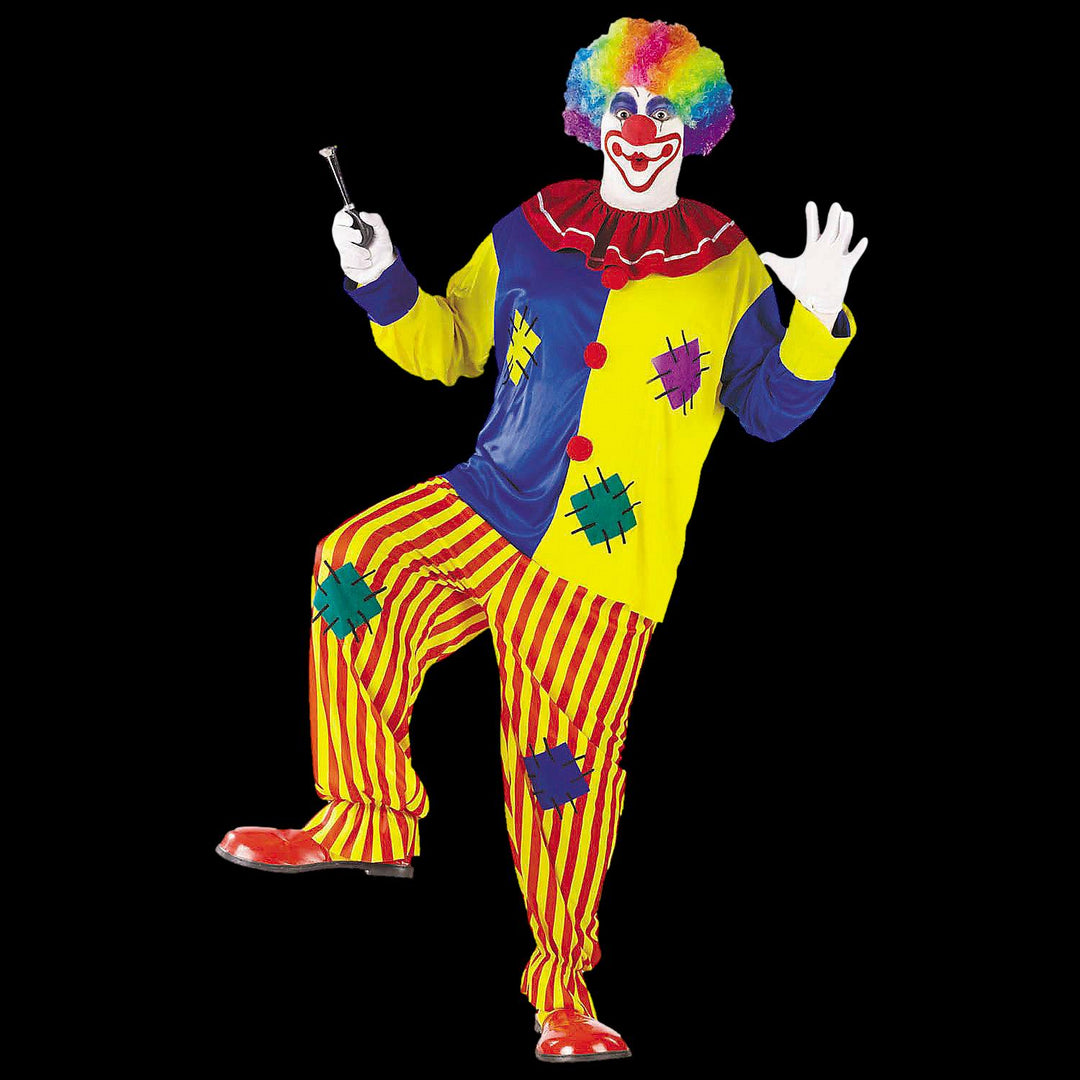 Multicolor Big Top Clown Costume - Plus Size