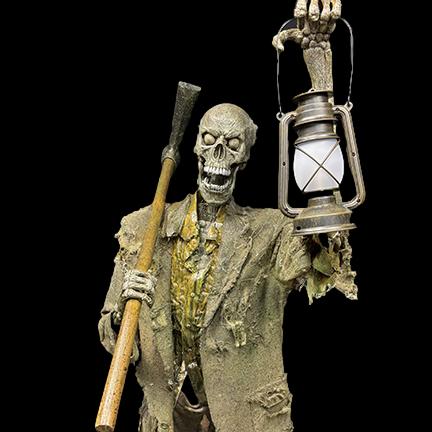 "Male Mourner" Skeleton Halloween Animatronic
