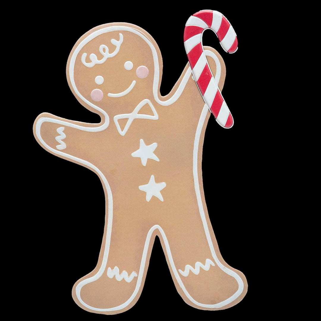 Iron Gingerbread Boy Christmas Decoration