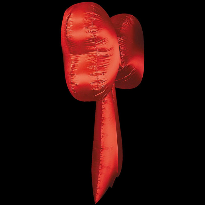 Blow Up Inflatable Hanging Red Satin Christmas Bow Outdoor Decoration