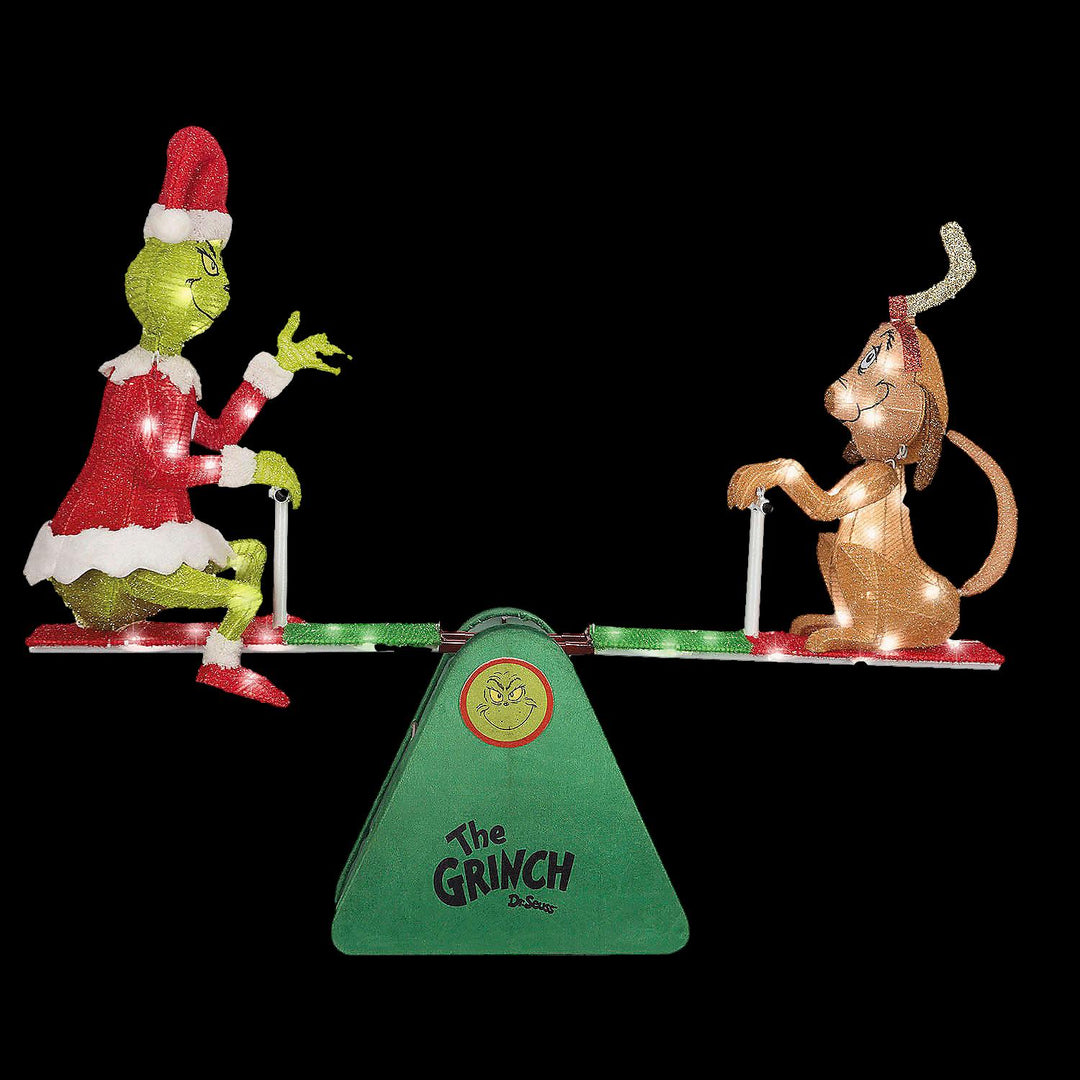 Dr. Seuss™ How the Grinch Stole Christmas Grinch & Max Teeter Totter Outdoor Decoration