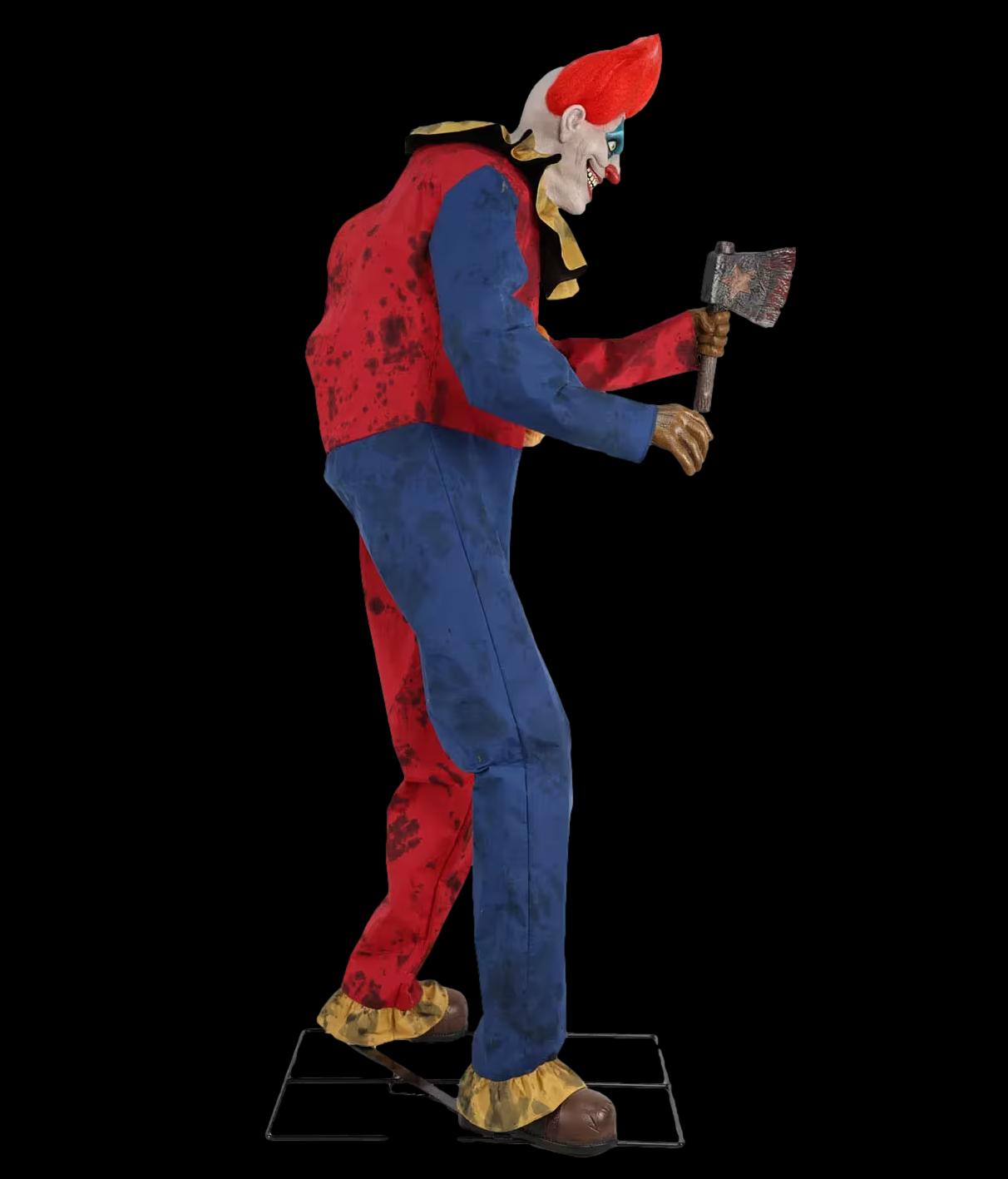 Axe-Wielding Clown Halloween Animatronic Decoration – The Horror Dome