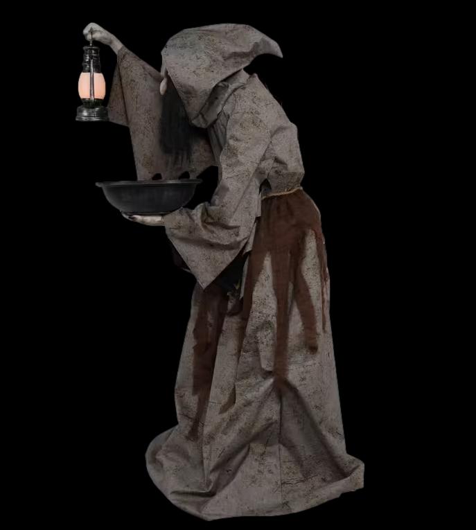 6' Light-Up Mildred the Wicked Witch Halloween Animatronic