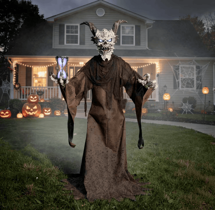 Light-Up The Time Demon Halloween Animatronic Decoration