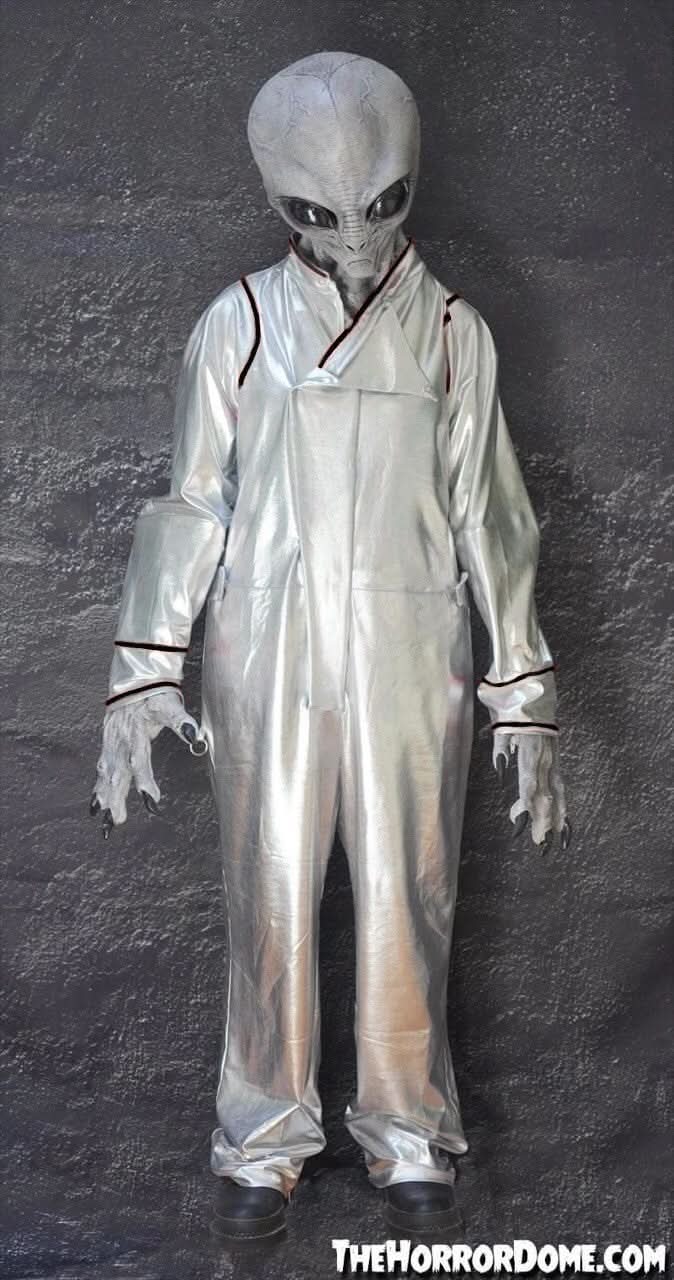 コスチュームエイリアン レギュラーパラレルシルバー Area 51 Space Suit with Black piping