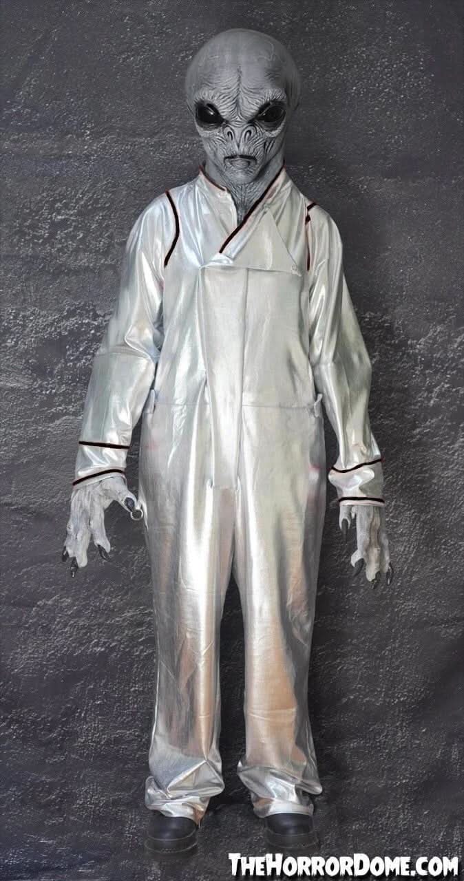 コスチュームエイリアン レギュラーパラレルシルバー Area 51 Space Suit with Black piping