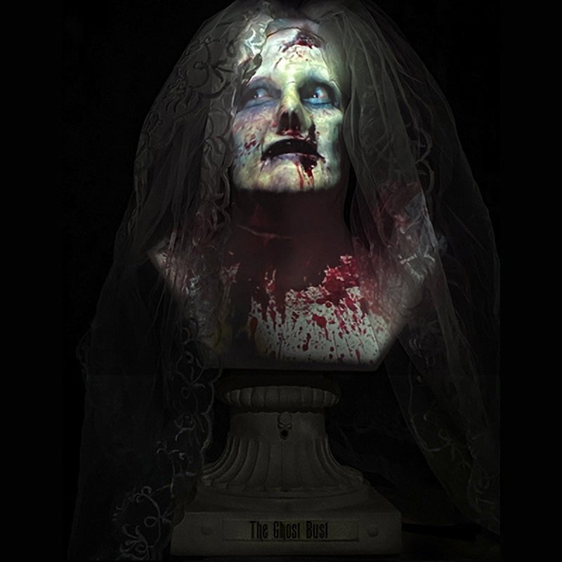 "Ghost Bust - Bride" Animated Haunted Projection Prop