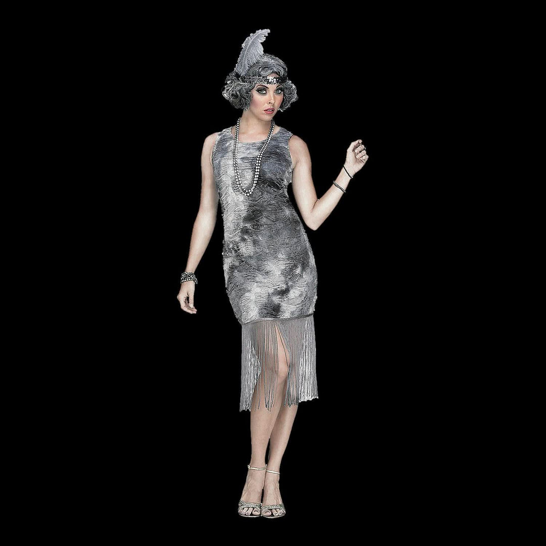 Ghostly Flapper Costume The Horror Dome Ghostly Flapper Costume The Horror Dome