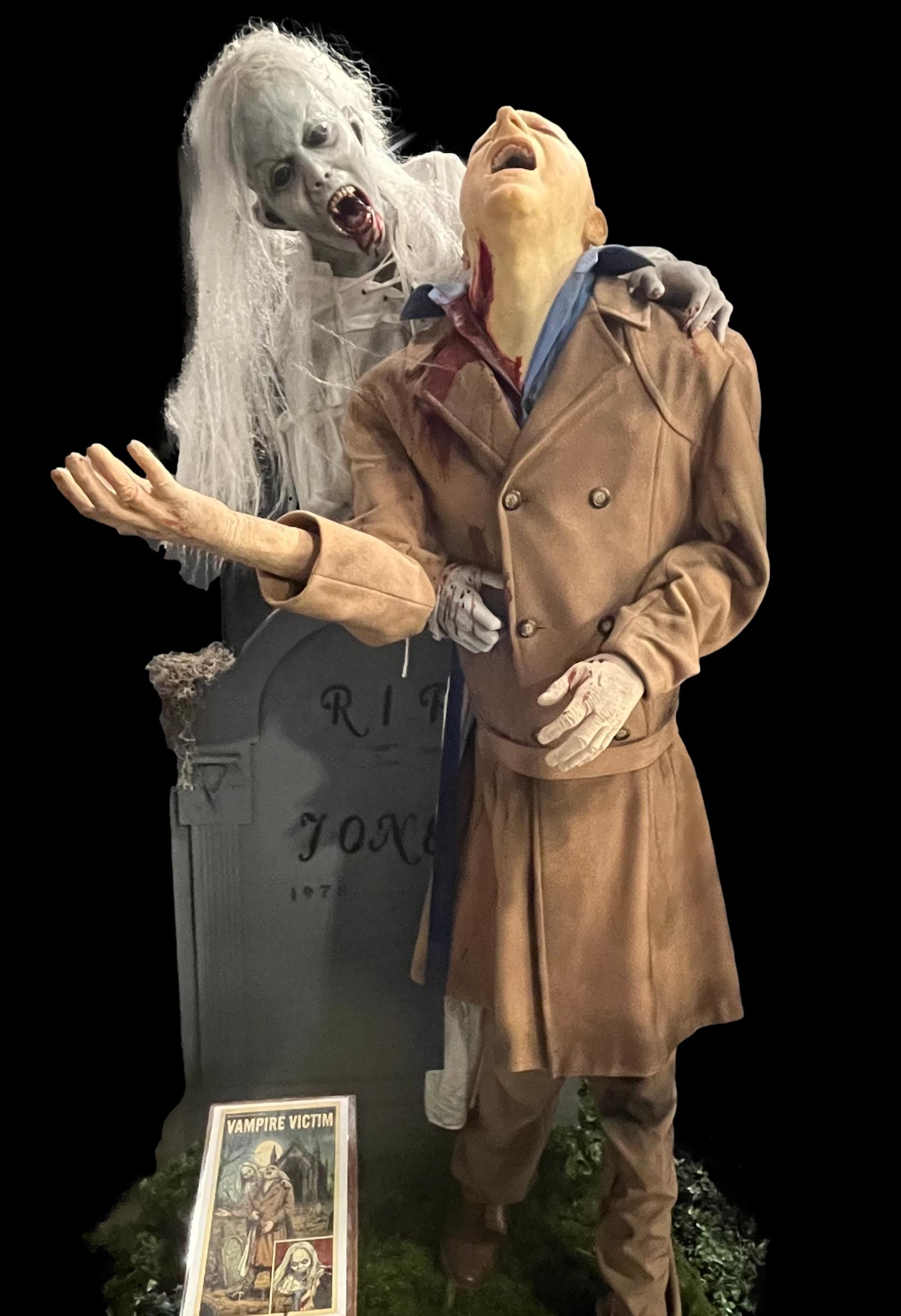 Vampire Victim Professional Halloween Animatronic| Haunted House ...
