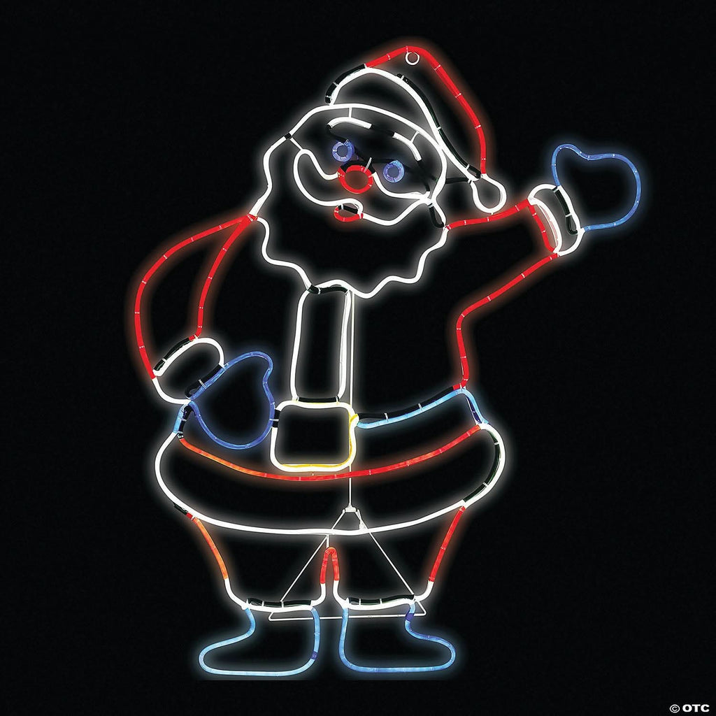 Light-Up Glo Santa Outdoor Sign – The Horror Dome