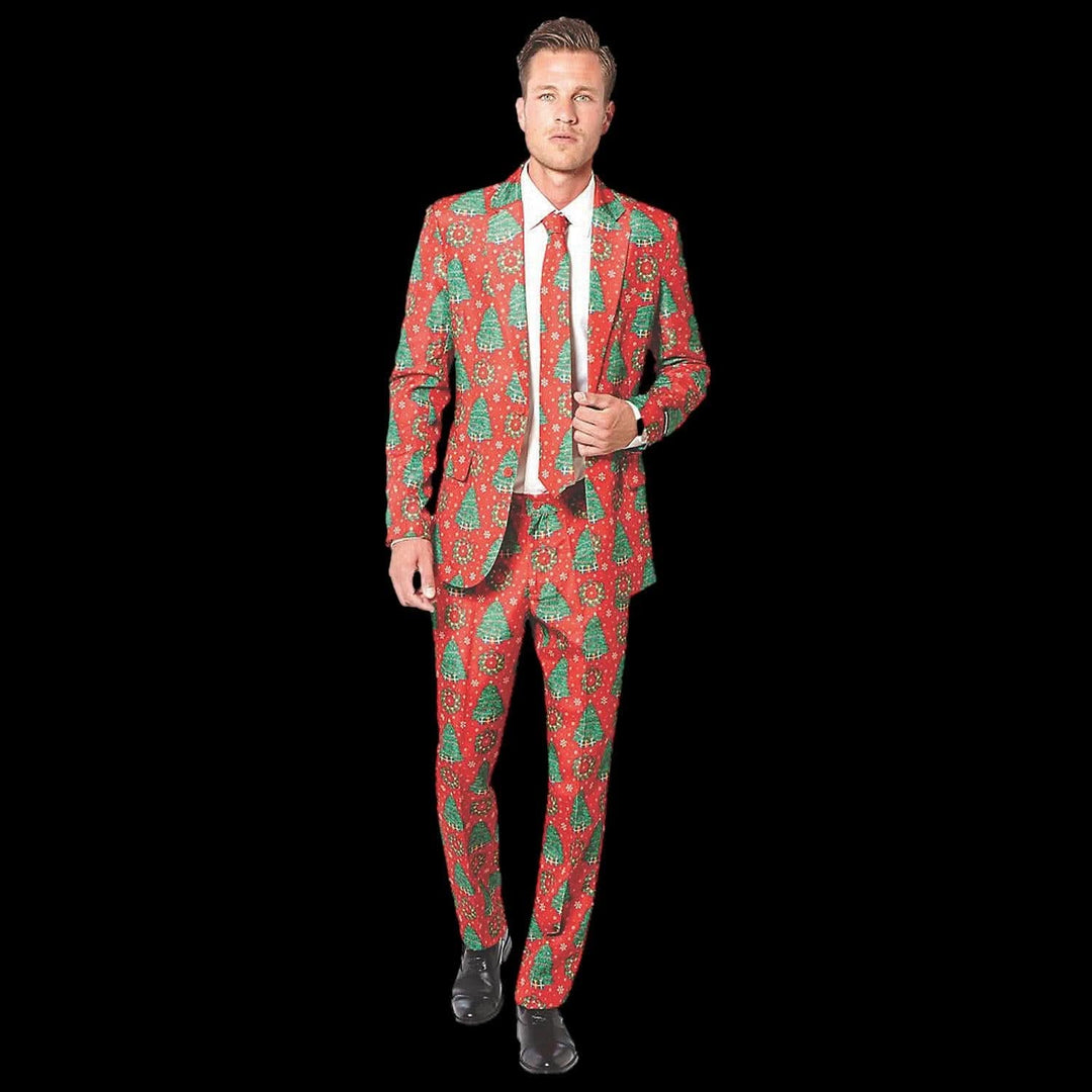 Men's Red Christmas Suit The Horror Dome Men's Red Christmas Suit The Horror Dome