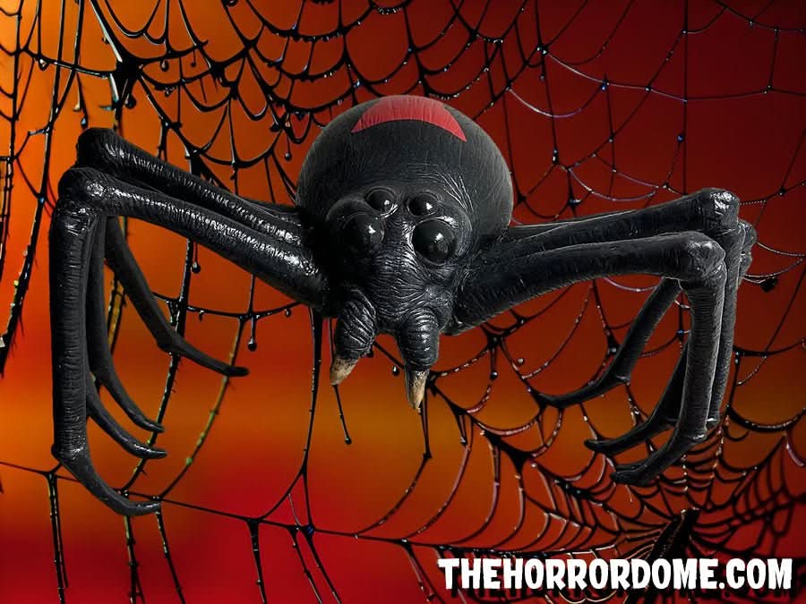 spider monsters NEW "Giant Black Widow Spider" 24" wide, Monster Halloween Prop