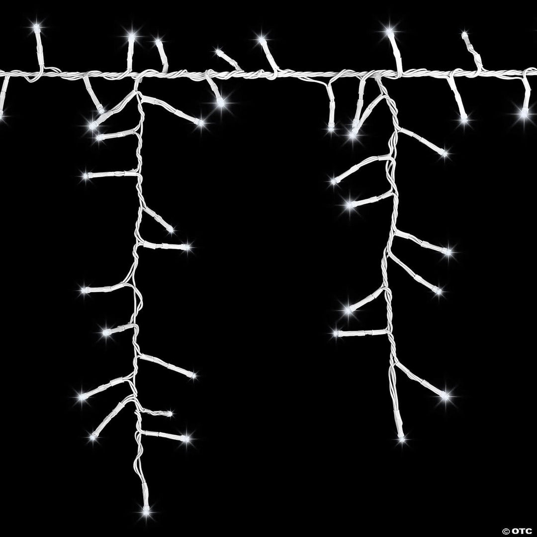 Tangled String Magical Strands of Magic™ Tangle-Free Cool White LED Light Icicle String Chris ...