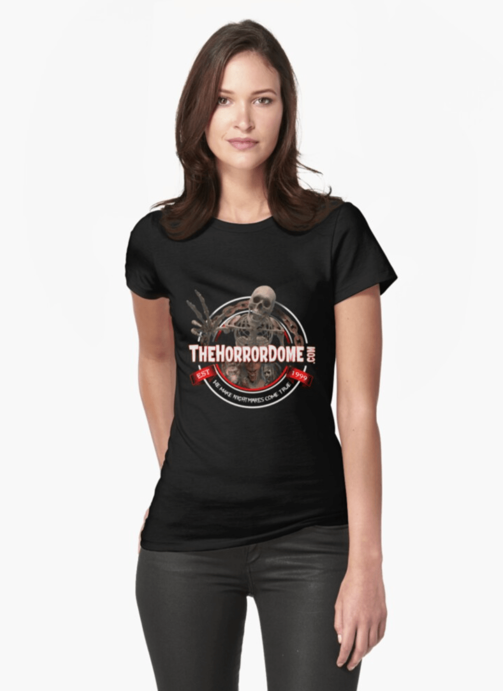 Women's HorrorDome Logo Fitted T-Shirt