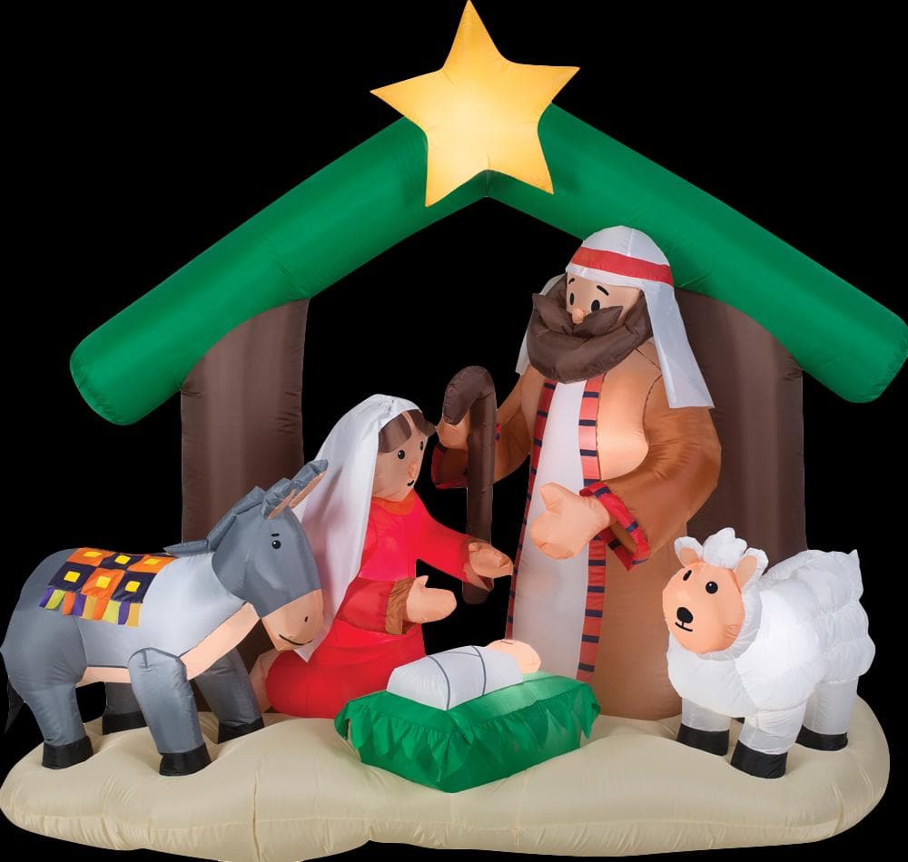 Airblown Holy Family Nativity Large Inflatable Scene