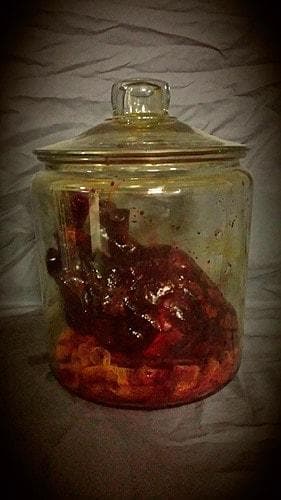 "Anatomy Gore Jar - Heart" Halloween Prop