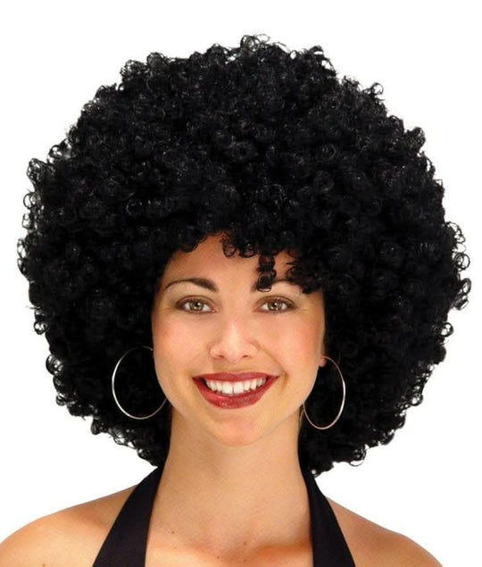 Afro Wig 22" Black Afro Wig Halloween Costume Accessory The Horror Dome