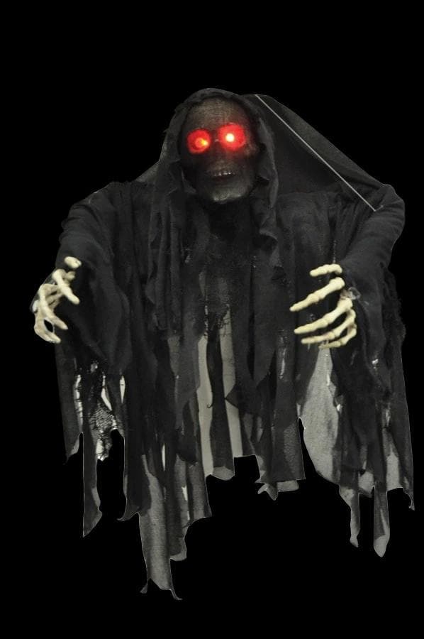 "Black Wrapped Ghoul" Hanging Halloween Decoration