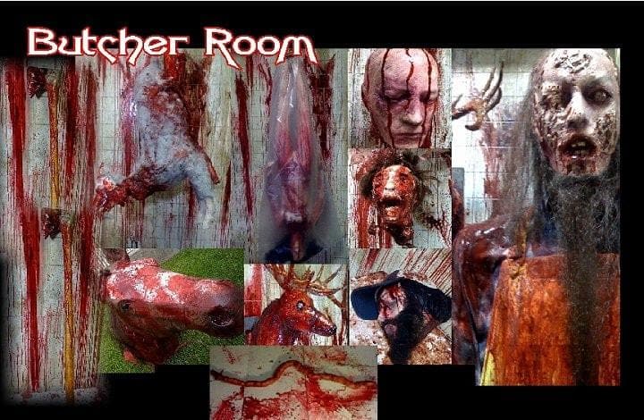 "Bloody Butcher Halloween Props" Complete Haunted House Room