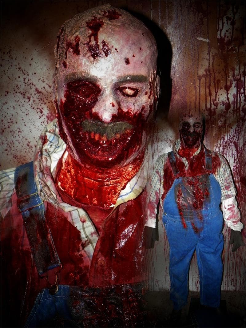 "Blubber Bubba Fat Zombie" Bloody Halloween Prop