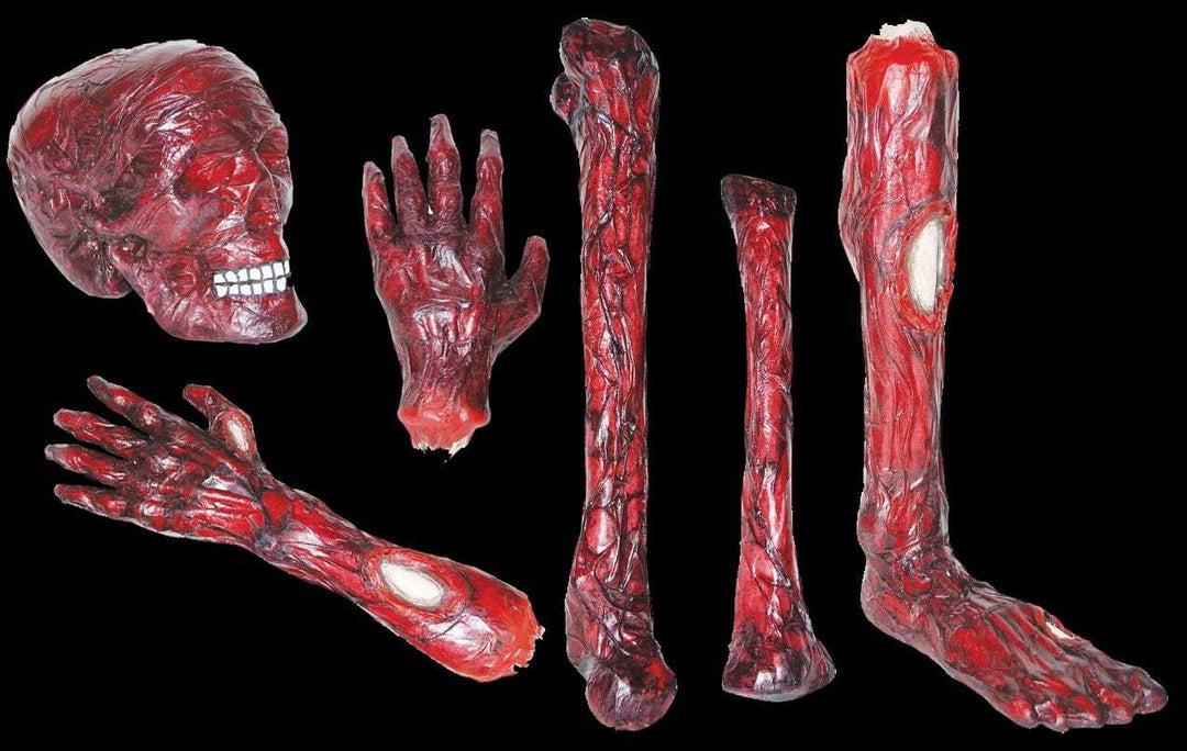 "Burnt Body Parts" Gory Halloween Props - Package Deal