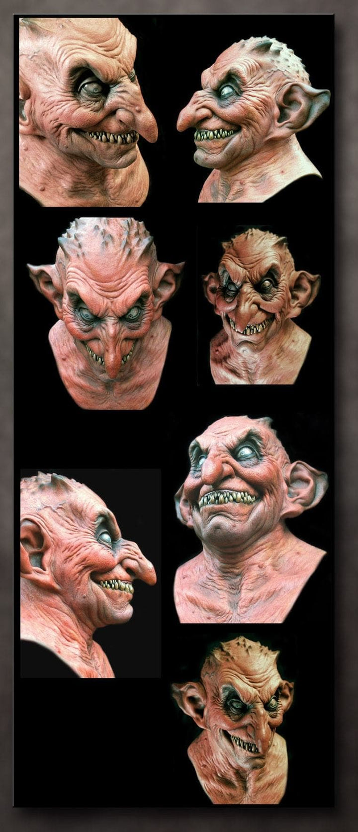 "Cerebus the Demented Troll" HD Studios Pro Halloween Mask Detailed view