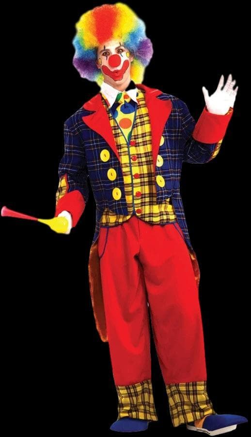 "Checkers the Clown" Value Halloween Costume (Adult Size)