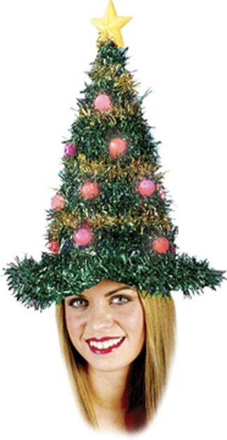 "Christmas Tree Hat - Light Up" Christmas Costume Accessory