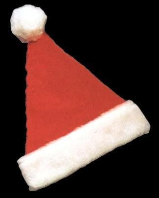 "Classic Santa Hat - Deluxe Plush" Christmas Costume Accessory
