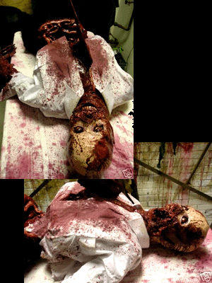 "Cleaver Corpse" Bloody Human Body Prop