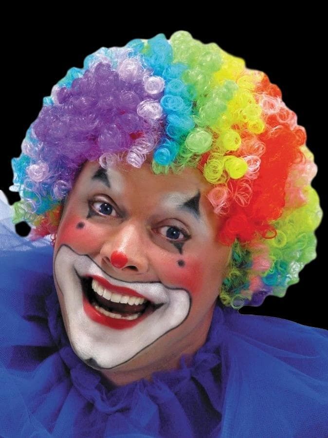 "Clown - 7 Color Rainbow" Halloween Wig
