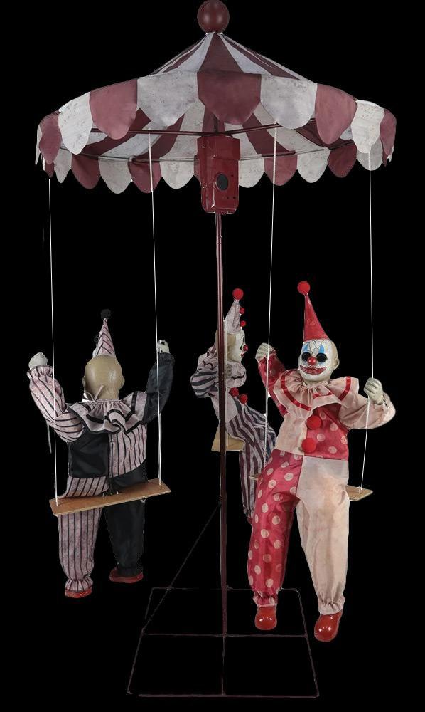 "Clown Go-Round" Electric Animated Halloween Prop
