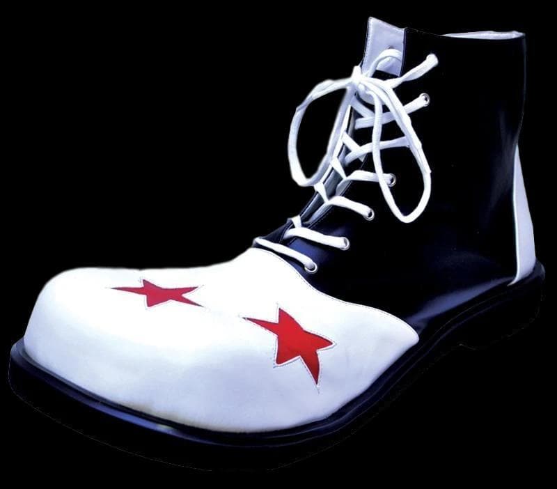 "Clown Shoes - Black & White" Halloween Costume Shoes