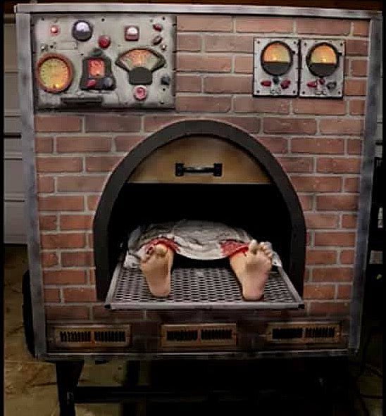 Cremation Oven Halloween Animatronic
