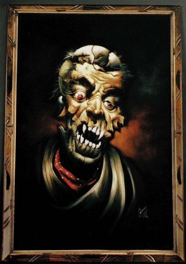 "Deadly Dan Painting" Haunted House Decoration