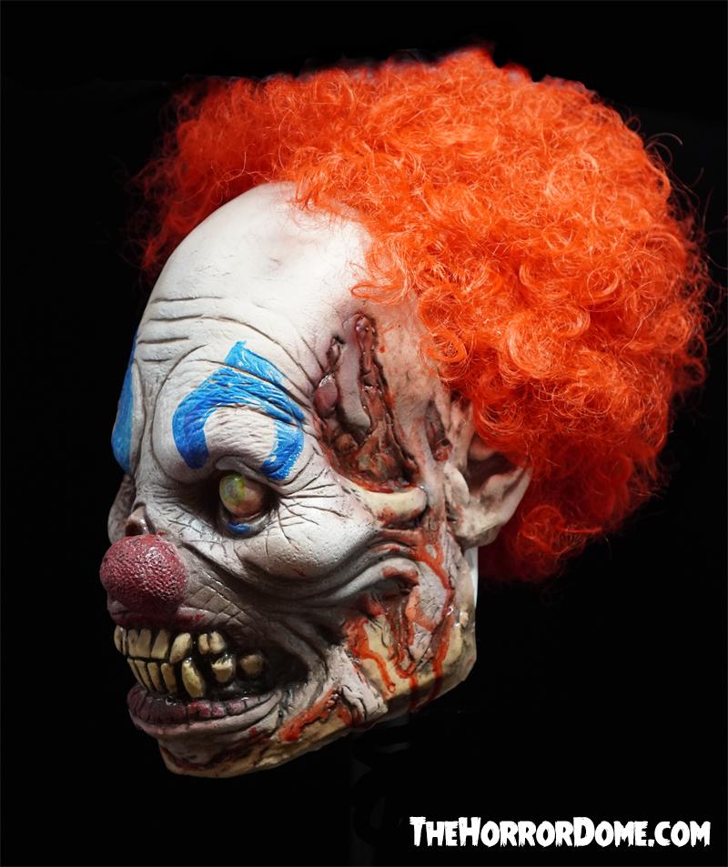 Comfort-Fit Mask of Psychopath Clown Mask with Rotting Nose