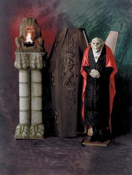 "Dracula Coffin" Upright Halloween Prop