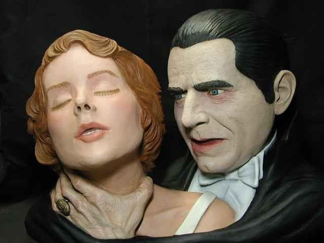 "Dracula Thirst" Life-Size Resin Bust Halloween Decoration