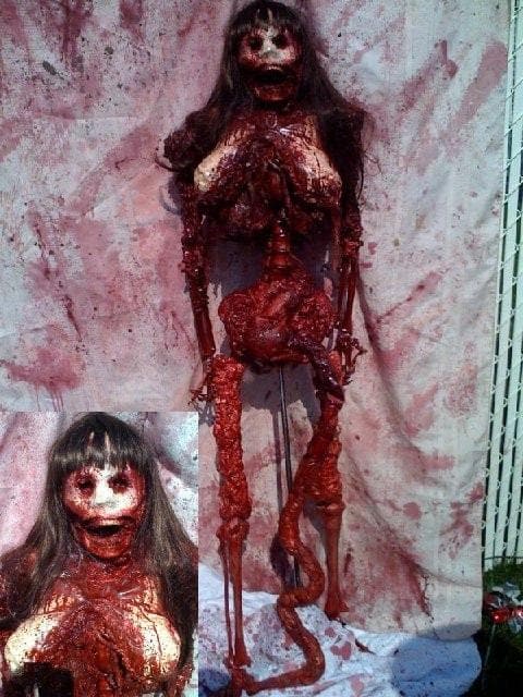 "Exposed Corpse" Bloody Halloween Prop