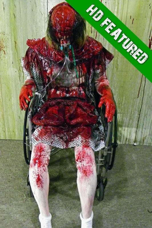 "Exposed Medical Body" Bloody Halloween Prop (WHEEL CHAIR NOT INCLUDED)