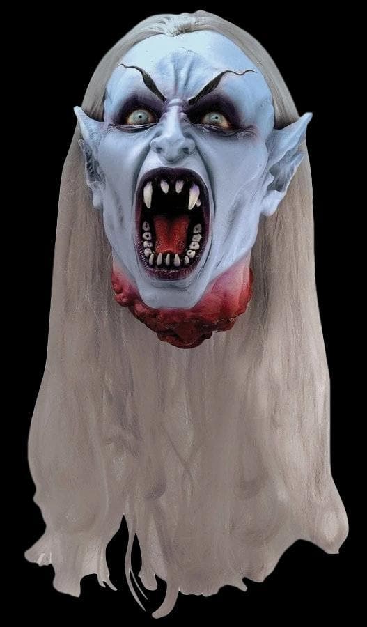 "Gothic Vampiress" Bloody Severed Head Halloween Prop