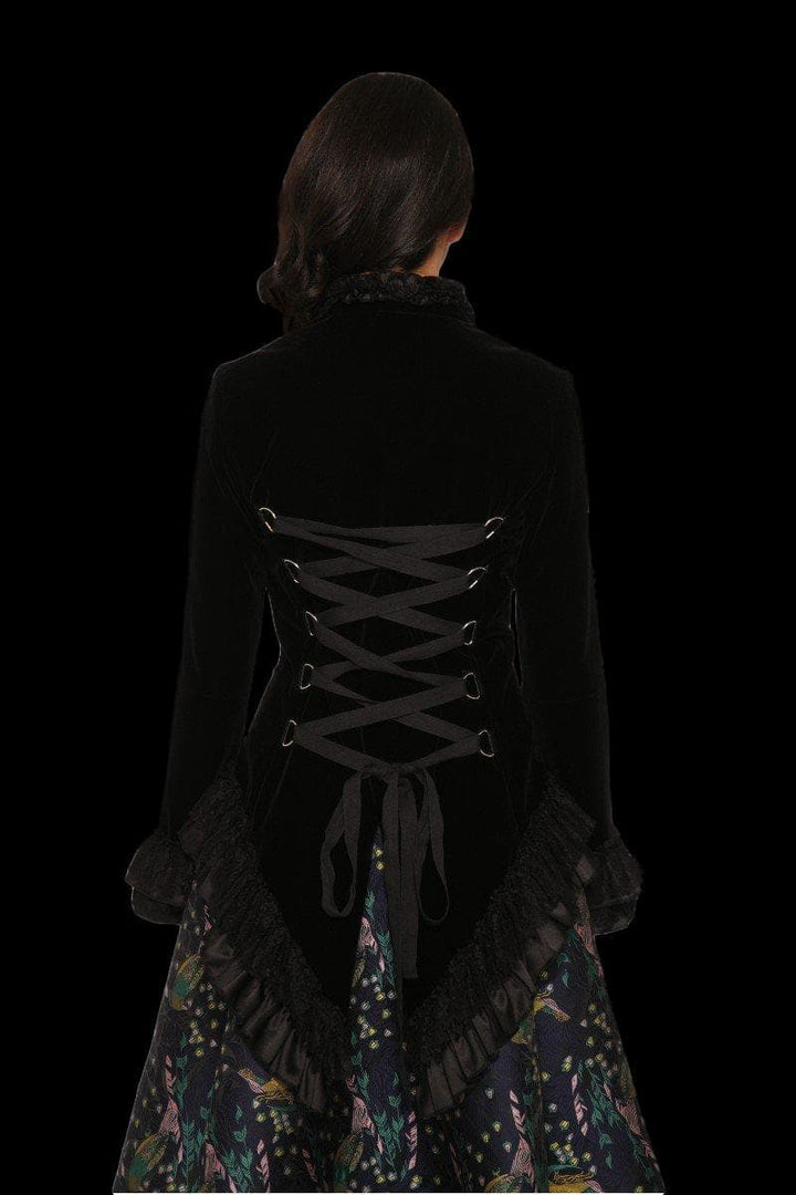 "Gothic Vampiress Jacket in Black Velvet" HD Studios Hollywood Halloween Costume