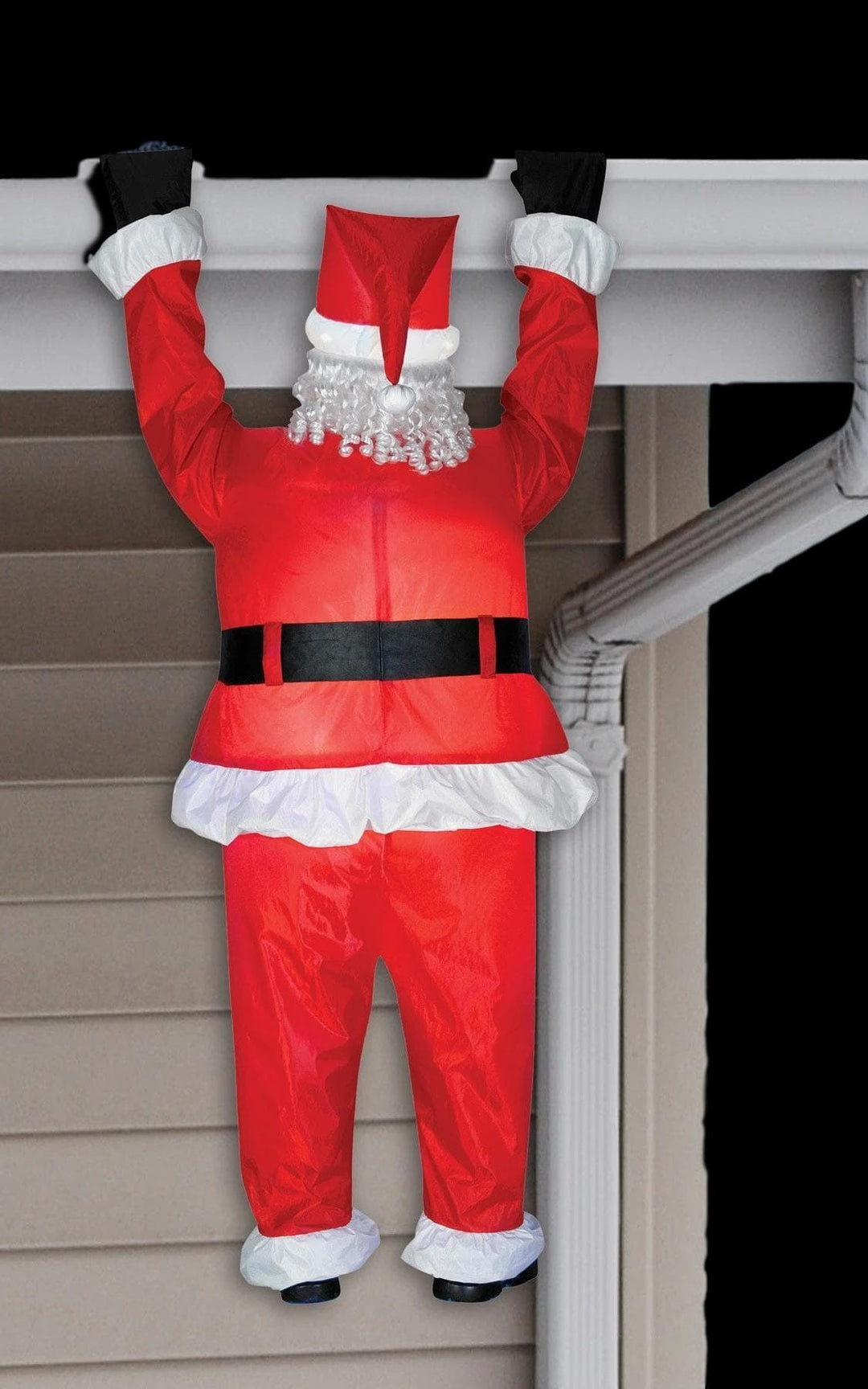 "Hanging Santa" Air-Blown Inflatable Christmas Decoration