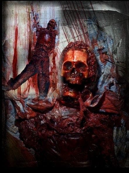 "Human Carcass" Bloody Human Body Prop