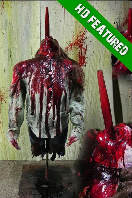 "Impaled Torso" Bloody Body Halloween Prop