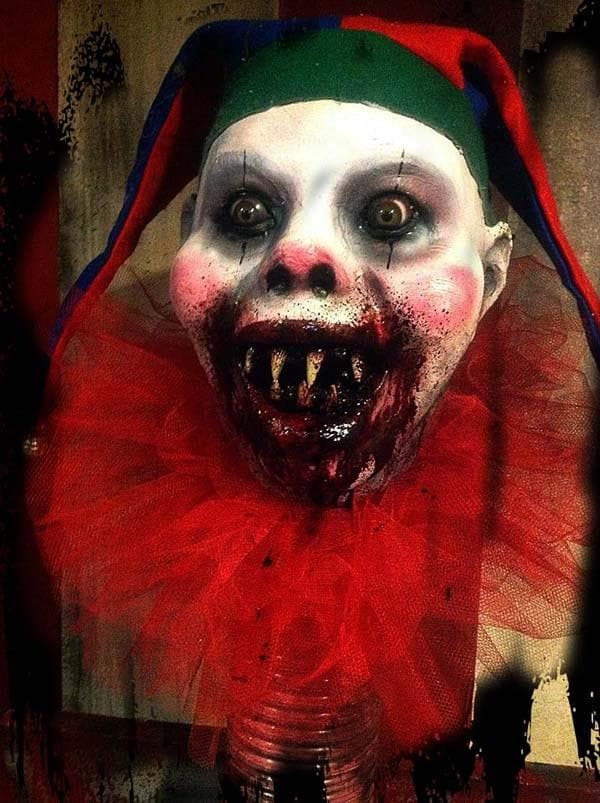 "Jack in the Box" Bloody Clown Halloween Prop