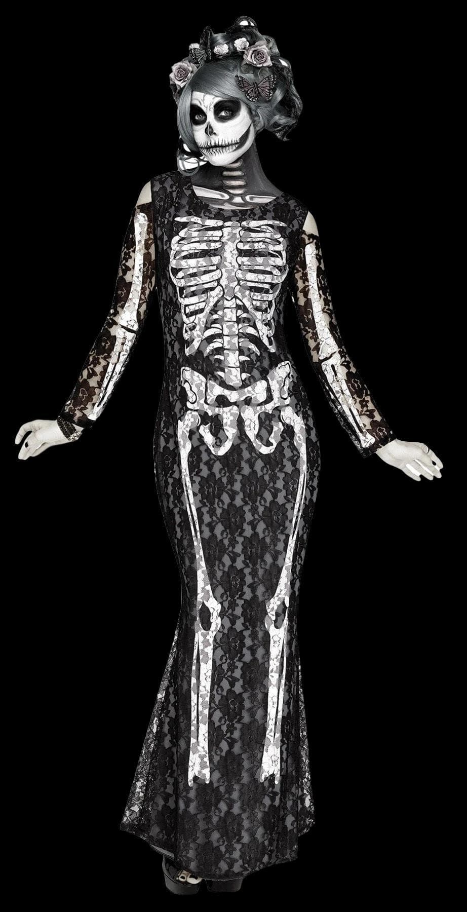 "Lacy Bones" Women's Halloween Costume (Adult Size)