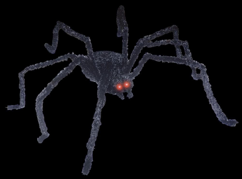 "Light-Up Giant Long Hair Spider" Monster Halloween Prop