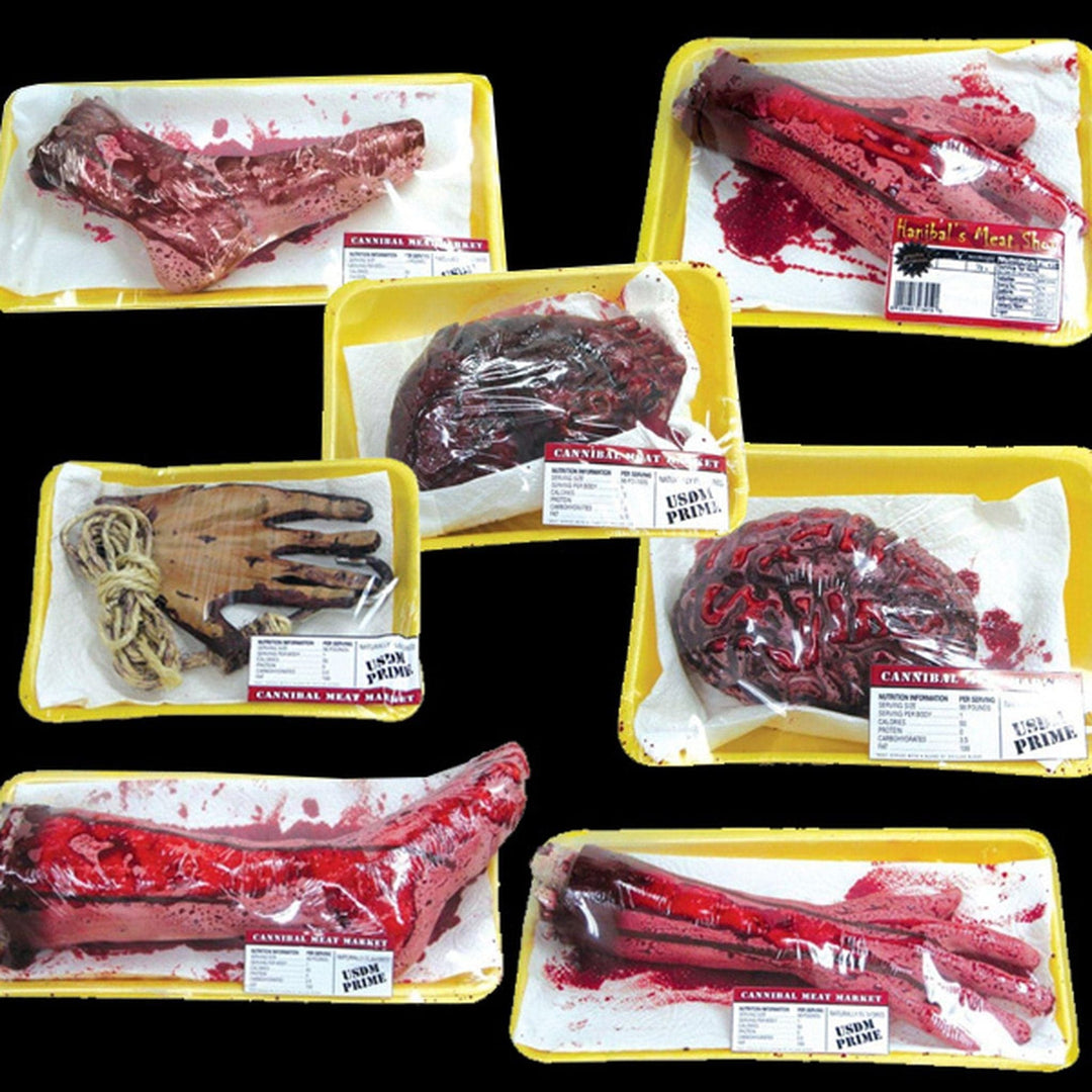 "Meat Market Body Parts" Gory Halloween Props - Package Deal